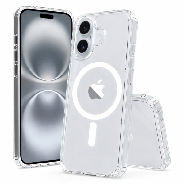 iPhone 16 Clear MagSafe Shockproof Case | Crystal Transparent Back Cover | Slim & Premium Protection